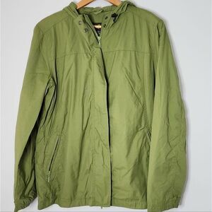 Eddie Baur hooded lightweight jacket women's size large green